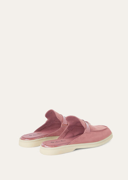 Babouche Charms Walk in Pink Suede