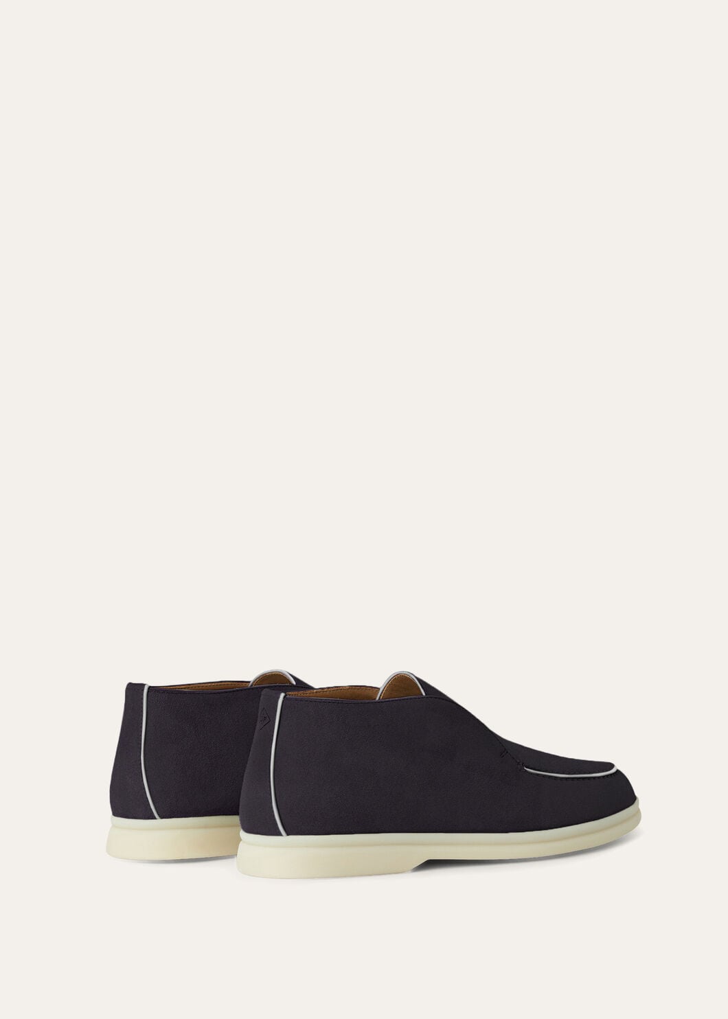 Open Walk Boots in Navy Blue Suede