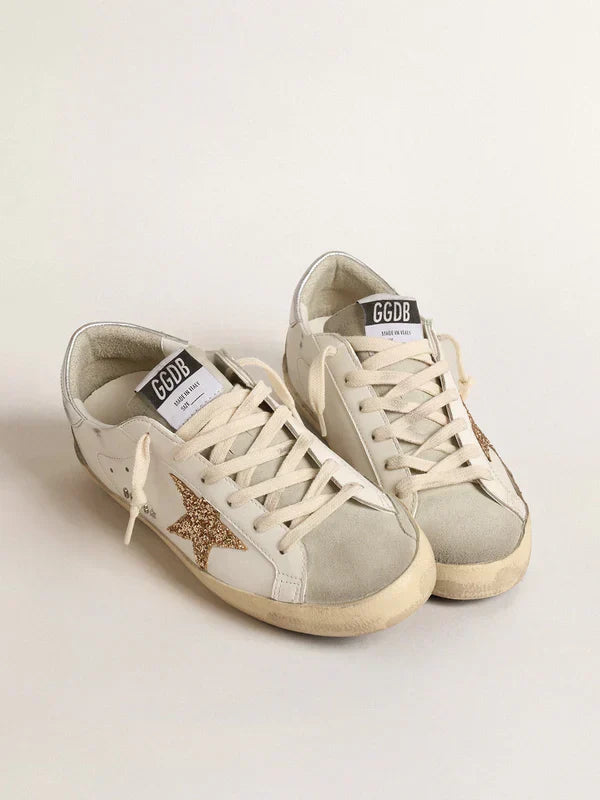 Super-Star Women with a gold glitter star and ice suede inserts