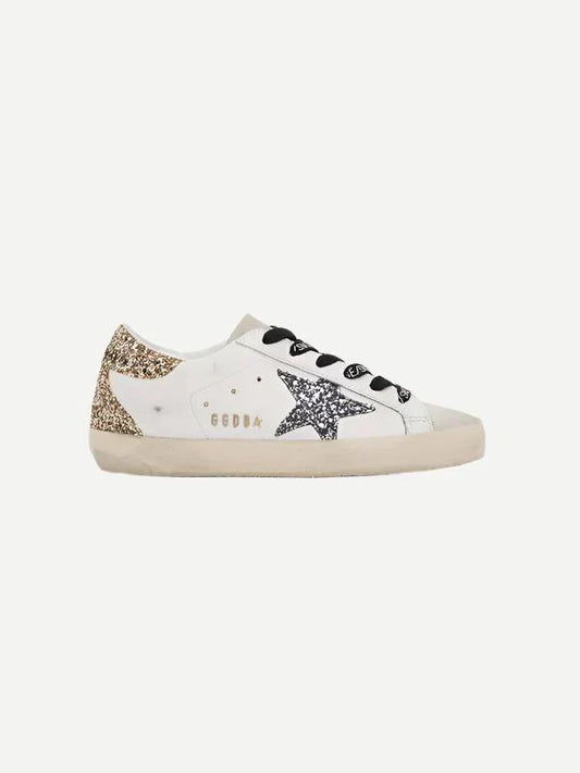 Super-Star with gold and gray glitter