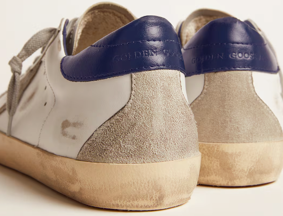 Super-Star with a suede star and blue reinforcement 43