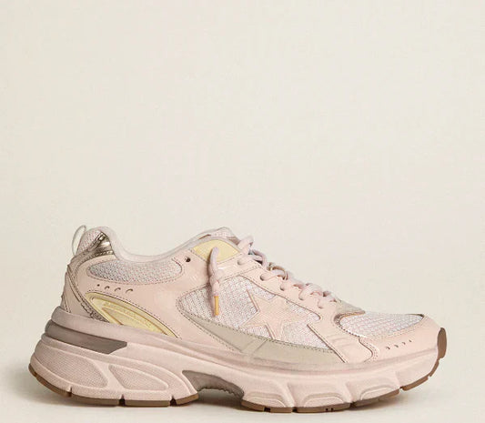 Lightstar Women in pink leather and mesh upper with a pink star